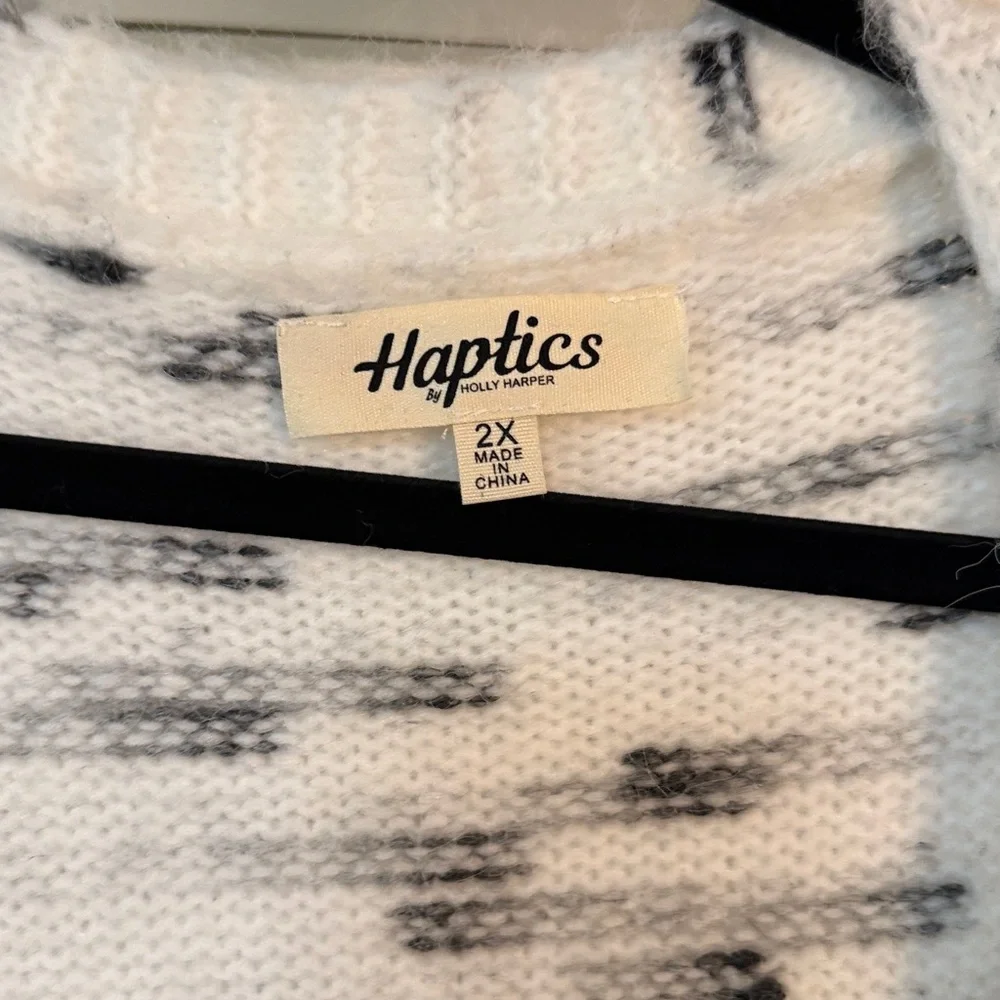 Haptucs Women's Cream and Black Cardigan - Picture 3 of 6